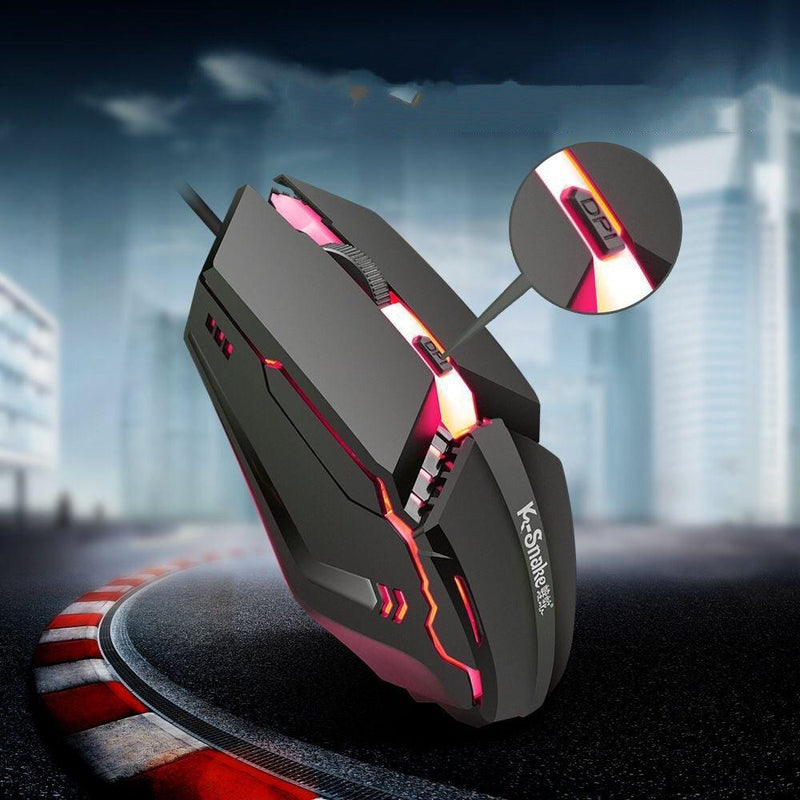 GRON Wired LED Gaming Mouse - Öko